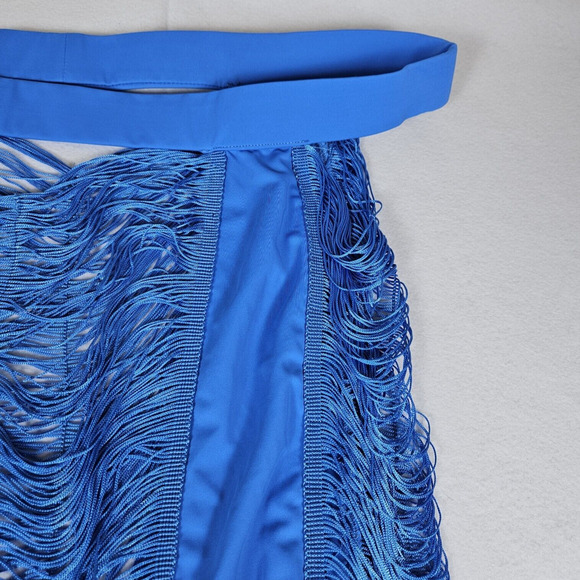 Pretty Little Thing Fringed Maxi Skirt Coverup Bikini Set Plus Size 22 Vacation - Picture 8 of 16